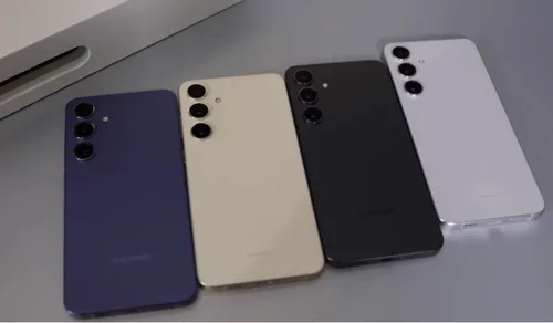 Samsung Galaxy S24 Marble Gray, Onyx Black, cobalt Violet and Amber Yellow Colors